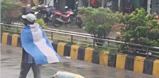 Bangladesh Man Walks Sheep Dyed in Argentina Colours, Viral Video Sparks FIFA World Cup Buzz Bangladesh Man Walks Sheep Dyed in Argentina Colours, Viral Video Sparks FIFA World Cup Buzz