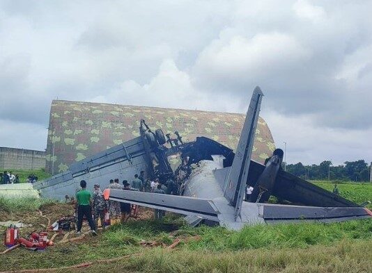 IAF AN-32 Splits Apart After Landing Mishap at Jorhat IAF AN-32 Splits Apart After Landing Mishap at Jorhat