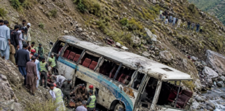 40 Killed After Overloaded Bus Plunges Into Ravine in Pakistan
