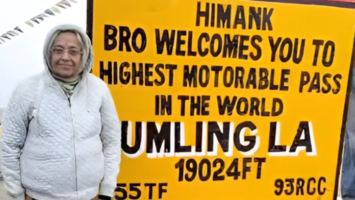 Remarkable Journey: 80-Year-Old Woman Scales World's Highest Motorable Pass Remarkable Journey: 80-Year-Old Woman Scales World's Highest Motorable Pass