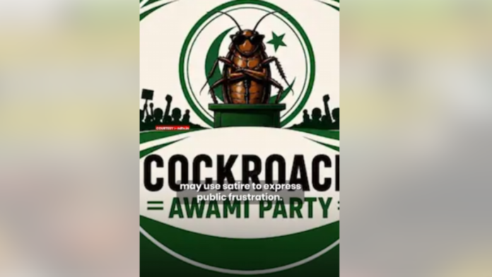 Untitled design - 2026-07-31T123606.188 Pakistan's 'Cockroach Party' Goes Viral, Challenges Corruption And Nepotism