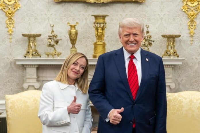 dd3eb59c59c5cd4503085a80c6d75352 US President Donald Trump Shares 'Restraining Order Needed' Meme Targeting Italy's PM Meloni