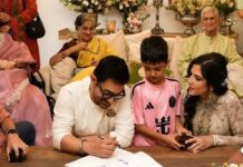 A Kiss, A Dance And Heartfelt Moments: Aamir Khan And Gauri Spratt Steal The Spotlight At Celebration A Kiss, A Dance And Heartfelt Moments: Aamir Khan And Gauri Spratt Steal The Spotlight At Celebration