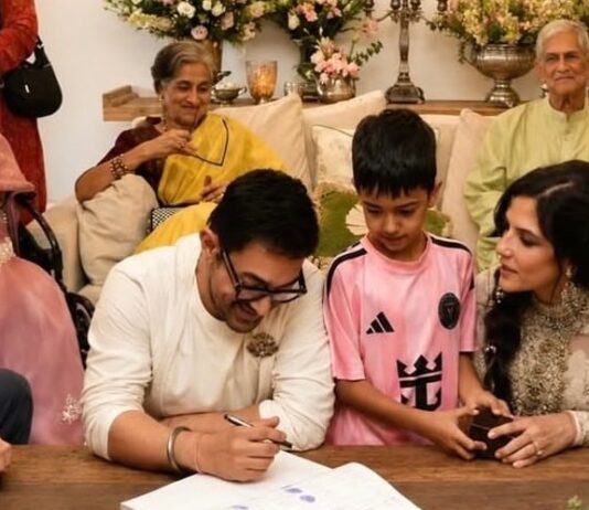 Aamir Khan Embraces Tradition With Dhoti And Anklets, Post-Wedding Appearance Sparks Buzz Aamir Khan Embraces Tradition With Dhoti And Anklets, Post-Wedding Appearance Sparks Buzz