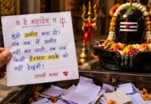 ‘Make Me Rich, Mahadev’: Funny Temple Wish Note Goes Viral Online 'Make Me Rich, Mahadev': Funny Temple Wish Note Goes Viral Online