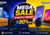 Amazon And Flipkart Launch Mega Sale Today; Grab Up To 80% Off Across Categories Amazon And Flipkart Launch Mega Sale Today; Grab Up To 80% Off Across Categories