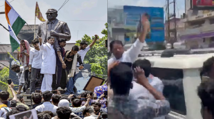 vc Bihar Bandh Turns Tense: Clashes Erupt in Patna, Bhagalpur, Chhapra; Tej Pratap Yadav Detained