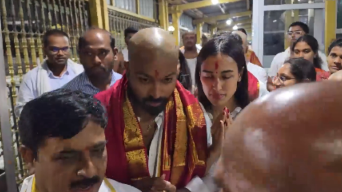 Hardik Pandya Visits Venkateswara Swamy Temple After Head Tonsure, Photos Go Viral