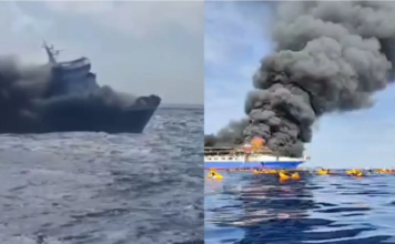 Five Killed As Passenger Ferry Bursts Into Flames Near Indonesia Five Killed As Passenger Ferry Bursts Into Flames Near Indonesia
