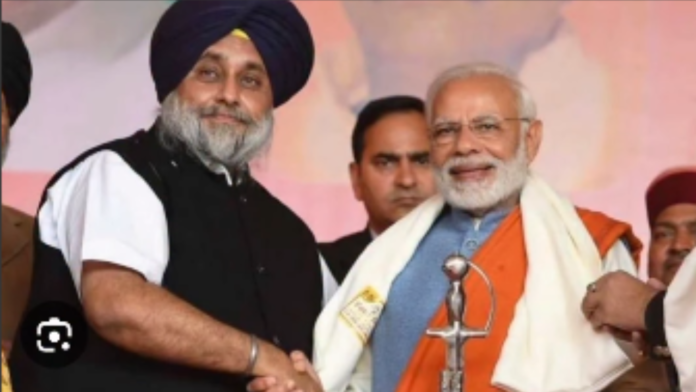 Untitled design - 2026-08-07T155427.308 Sukhbir Badal Meets PM Modi, Triggering Fresh Political Speculation In Punjab