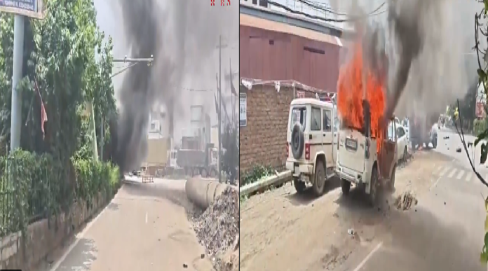 gda Violent Protests Break Out In Patna Following Fatal Bus Crash; Vehicles Burned, Media Attacked