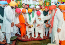 CM Bhagwant Singh Mann Lays Foundation Stone Of Sri Guru Ravidass Ji Bani Adhyayan Centre