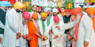 CM Bhagwant Singh Mann Lays Foundation Stone Of Sri Guru Ravidass Ji Bani Adhyayan Centre