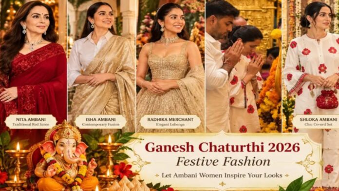 New Project - 2026-09-13T162627.722 Ganesh Chaturthi 2026 Fashion: Take Festive Style Cues From Nita, Isha And Radhika Ambani