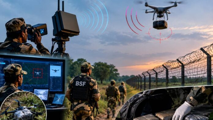 Anti-Drone Network, BSF Coordination And Ground Response To Check Drone-Based Narcotics Smuggling