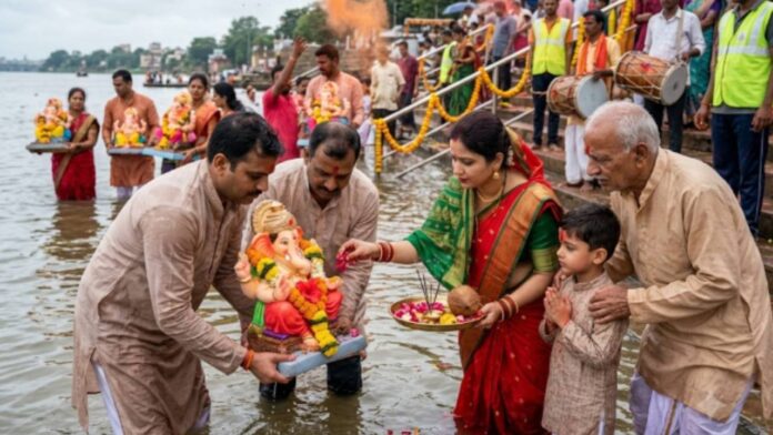 New Project - 2026-09-14T175509.873 Ganesh Visarjan 2026: One-and-a-Half-Day Ganpati Immersion Tomorrow, Know Auspicious Timings & Rules