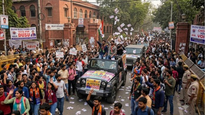 New Project - 2026-09-18T125543.569 Delhi University Student Polls: ABVP Vs NSUI Vs AISA-SFI, Voting Details