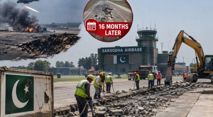 Sargodha Airbase Runway Still Being Repaired Months After Operation Sindoor Strike Sargodha Airbase Runway Still Being Repaired Months After Operation Sindoor Strike