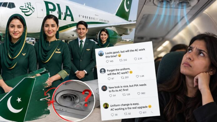 New Project - 2026-09-20T142847.522 Pakistan Airlines’ New Uniform Gets Attention, But Netizens Ask About AC