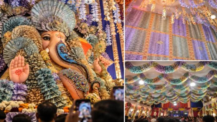 Rs 2.90 Crore In Real Currency Notes Used To Decorate Ganpati Pandal In Telangana, Video Goes Viral