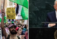 Hollywood Stars Join New York Protest Ahead Of Netanyahu’s UN Address Hollywood Stars Join New York Protest Ahead Of Netanyahu’s UN Address