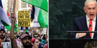 Hollywood Stars Join New York Protest Ahead Of Netanyahu’s UN Address Hollywood Stars Join New York Protest Ahead Of Netanyahu’s UN Address