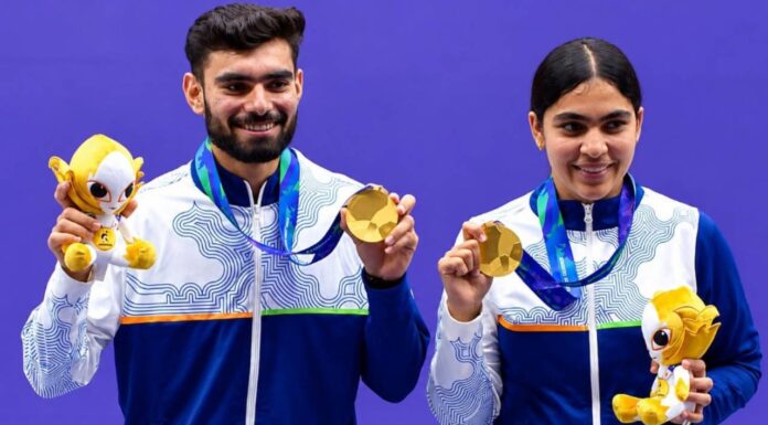 Asian Games 2026: Kamaljeet-Suruchi Claim Top Spot In 10m Air Pistol Mixed Team Final Asian Games 2026: Kamaljeet-Suruchi Claim Top Spot In 10m Air Pistol Mixed Team Final