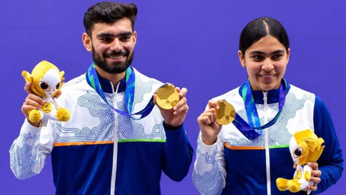 New Project - 2026-09-25T153435.500 Asian Games 2026: Kamaljeet-Suruchi Claim Top Spot In 10m Air Pistol Mixed Team Final
