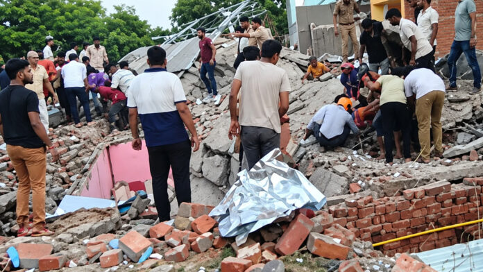Fatehpur Cylinder Blast: Two-Storey Building Collapses, 5 Killed in Tragic Incident