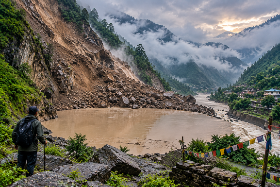 Nepal Faces Fresh Flood Scare… River Blocked After Landslide, Darchula on Alert