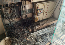 Short Circuit Triggers Fire at SBI Branch in Mathura, Furniture and Electrical Equipment Damaged
