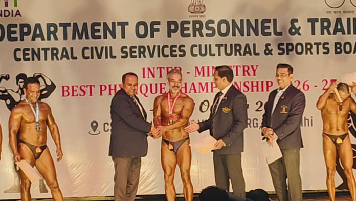 Air Customs Superintendent Ashok Kumar Wins Gold at Inter-Ministry Best Physique Tournament 2026–27