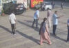 Uncontrolled SUV Crashes into Kiosk Outside Muzaffarnagar Highway Dhaba, Motorcyclist Narrowly Escapes