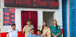 Ashok Vihar Traffic Police Sets Up Rest Booths for Personnel at Madhuban Chowk and Haiderpur Mod