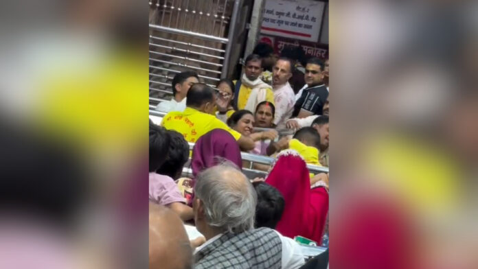 Viral Video Shows Private Security Guards Assaulting Devotees at Banke Bihari Temple