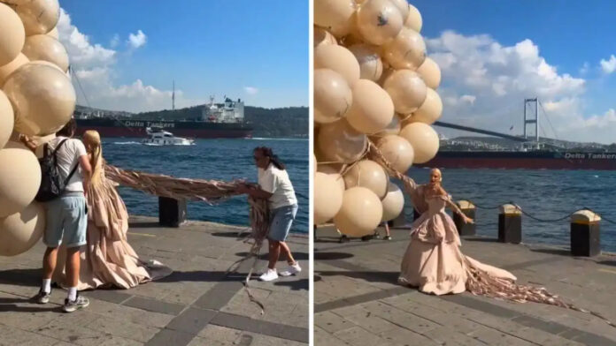 Beachside pre-wedding shoot turns deadly, bride flies into the air with balloons; video goes viral