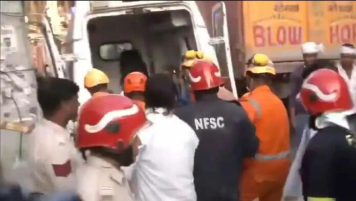Building Collapses in Harsh Vihar’s Milan Garden; Father and Son Die After Being Trapped in Debris
