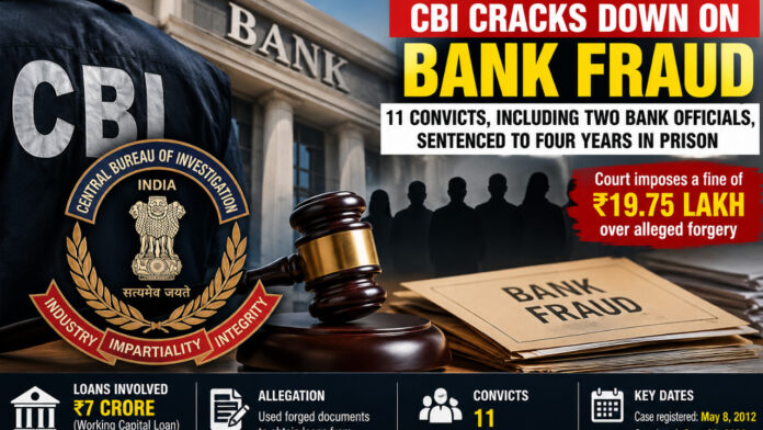 CBI Cracks Down on Bank Fraud: 11 Convicts, Including Two Bank Officials, Sentenced to Four Years in Prison