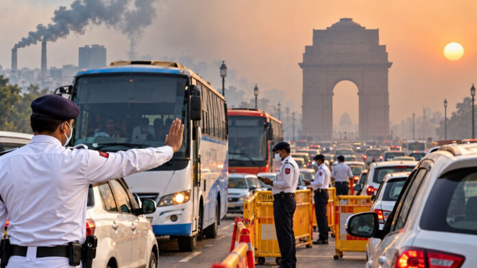 Delhi Air Pollution: Traffic Police Plans Strict Border Checks to Keep Non-Compliant Buses Out