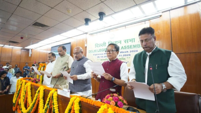 Delhi Assembly Marks Vigilance Awareness Week, Speaker Vijender Gupta Leads Integrity Pledge