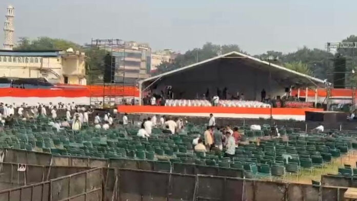 Delhi Police Strengthen Security Ahead of Congress Rally at Ramlila Maidan