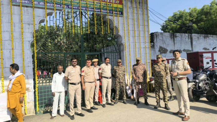 Delhi Police Strengthens Security at Ramlila Grounds Across Northwest District