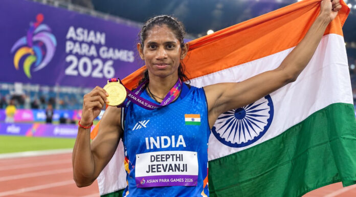 Double Success for India at Asian Para Games: Deepthi Jeevanji Wins Gold, Pradeep Takes Silver