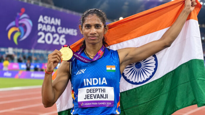 Double Success for India at Asian Para Games: Deepthi Jeevanji Wins Gold, Pradeep Takes Silver