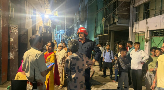 Fire Breaks Out at House in Delhi’s Vishwas Nagar, Temple Flame Suspected
