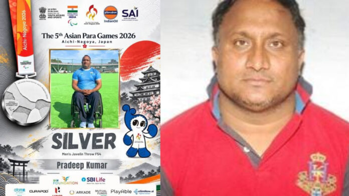 Ghaziabad’s Pradeep Kumar Wins Silver in Javelin Throw at Asian Para Games 2026