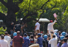 Rahul Gandhi Climbs Barricade During Delhi Protest, Reaches Akashvani Bhawan With Priyanka