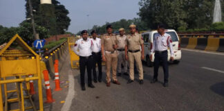 Heavy Security on Airport Routes, Traffic Flow Remains Smooth