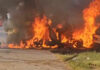Horrific Crash on Yamuna Expressway: Car Turns Into Fireball After Hitting Patrol Vehicle, Youth Dies