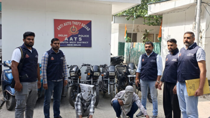 Interstate Vehicle Theft Gang Busted in Delhi; Eight Stolen Two-Wheelers and Fake Number Plates Recovered